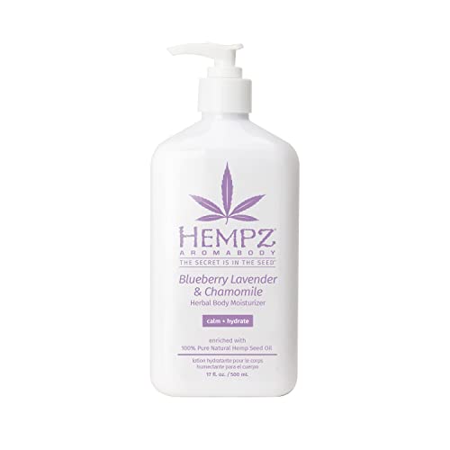 Hempz Herbal Body Moisturizer - Calming Blueberry Lavender & Chamomile, 17oz, Vegan & Cruelty-Free