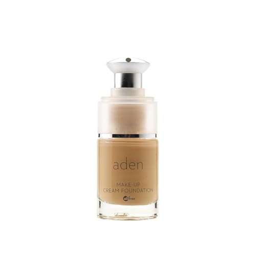 aden Cream Foundation - Light Coverage, Anti-Wrinkle, Hypoallergenic, SPF - 15ml (02 Natural)