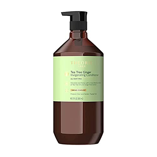 Theorie Tea Tree & Ginger Conditioner - Restores Moisture, Color Safe, Natural Ingredients - 800ml