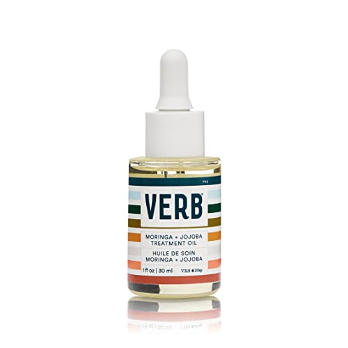 VERB Moringa + Jojoba Treatment Oil - Hydrates, Repairs Damaged Hair & Scalp - 1 fl oz