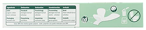 Natracare Organic Cotton Panty Liners - Ultra Thin, Perfume & Plastic Free - 22 Count