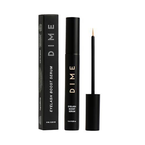 DIME Beauty Eyelash Boost Serum - Promotes Longer, Thicker Lashes, Vegan & Cruelty-Free - 0.20 oz