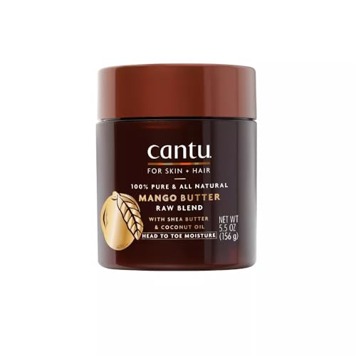 Cantu Skin Therapy Body Butter - Hydrates Dry Skin & Hair, Organic Mango & Shea - 5.5oz