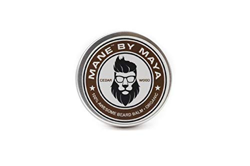 MANE by Maya Beard Balm - Promotes Growth & Thickness, All Natural Cedar Wood - 2 OZ