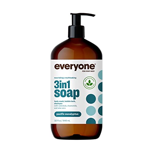 Everyone 3-in-1 Kids Soap - Nourishing Lavender & Eucalyptus Cleanser, 32oz Bottles (Pack of 2)