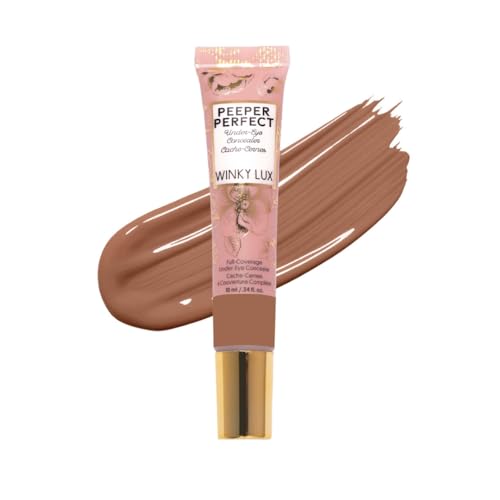 Winky Lux Peeper Perfect Concealer - Full Coverage Brightener with Collagen & Hyaluronic Acid - Deep