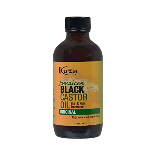 Kuza Jamaican Black Castor Oil Shampoo - Rejuvenates & Moisturizes, Pure Unrefined Oil - 4oz