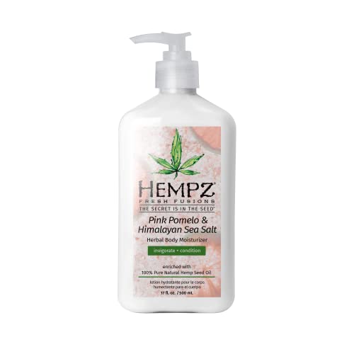 Hempz Body Lotion - Hydrating with Hemp Seed Oil, Vitamin A & E, Pink Pomelo Scent - 17oz