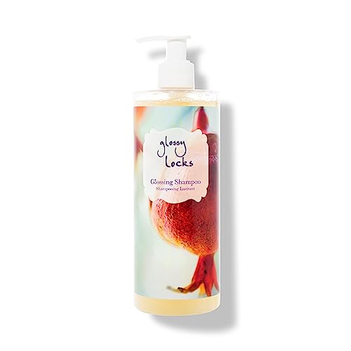 100% PURE Glossy Locks Shampoo - Boost Shine & Hydration with Avocado Butter & Seaweed - 13.5 Fl Oz