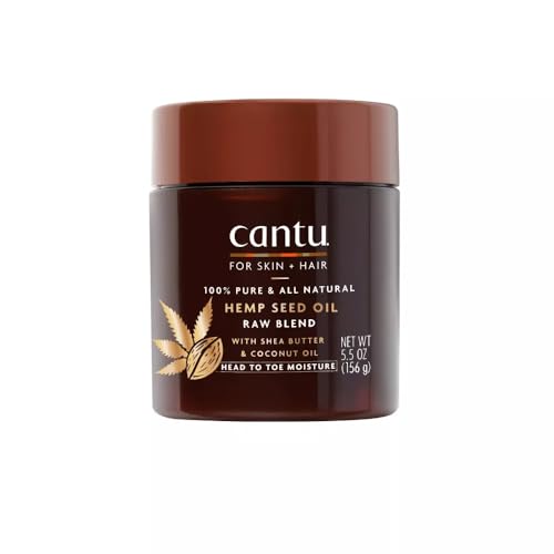 Cantu Hemp Seed Oil Raw Blend - Nourishing Moisture for Skin & Hair - 5.5 oz Jar