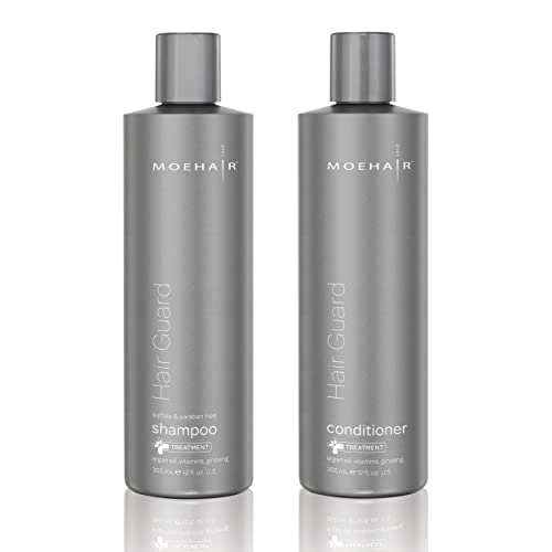 Moehair Hair Guard Shampoo & Conditioner Set - Anti-Hair Fall, Scalp Nourishing, 12 Fl Oz