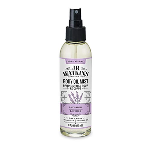 J.R. Watkins Body Oil Mist - Hydrating, Lavender Scent, Natural Ingredients, 6 fl oz