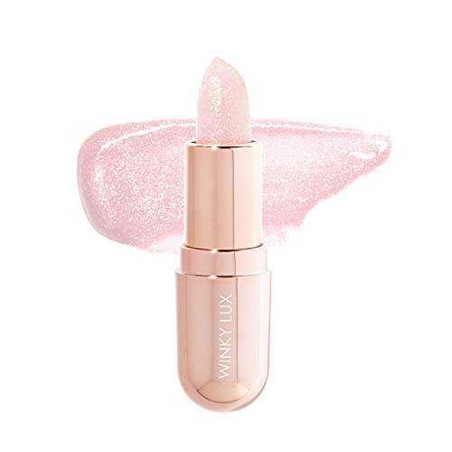 Winky Lux Glimmer Balm - pH-Responsive Hydration, Vegan & Cruelty-Free, Sheer Pink Tint - 0.15oz