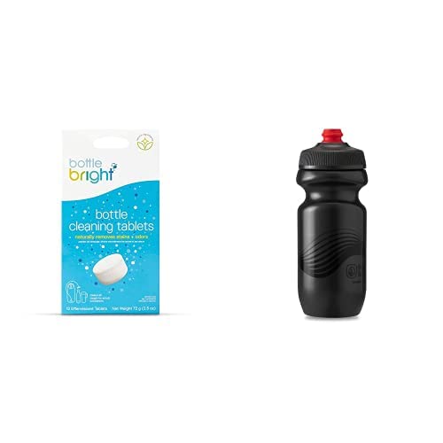 BOTTLE BRIGHT Cleaning Tablets - Freshens Stainless Steel & Reusable Bottles - 12 Tablets