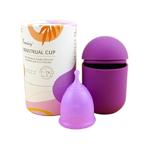 FEMINY UltraComfort Menstrual Cup - Soft, Flexible, Leak-Free Protection for 12 Hours - Small