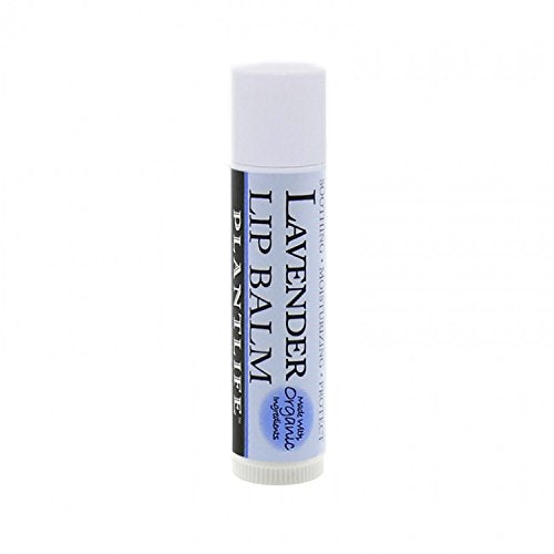 Plantlife Lavender Lip Balm - Soothes & Moisturizes Lips & Cuticles, Organic Beeswax - 0.15oz