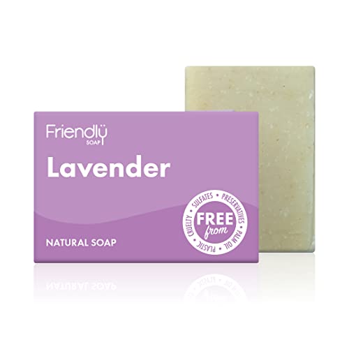 Friendly Soap Lavender Essential Oil - Natural Relaxation, No Palm Oil, Handmade - 100g