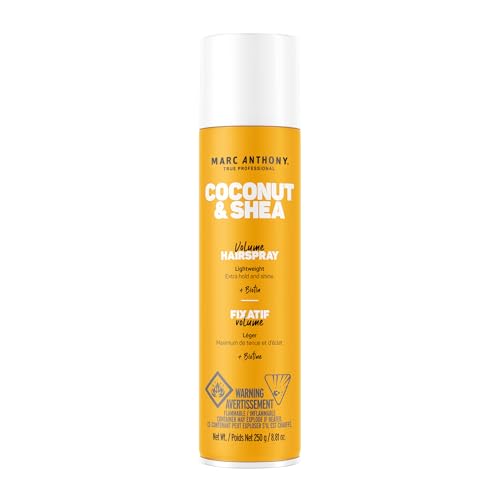 Marc Anthony Coconut Oil Volume Hairspray - Nourishing Hold, Paraben-Free Formula - 8.8oz