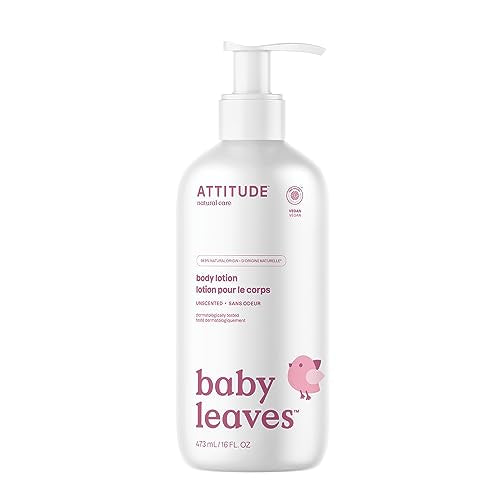 ATTITUDE Baby Lotion - EWG Verified Moisturizer, Naturally Derived, Vegan - 16 Fl Oz