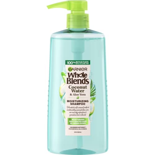 Garnier Whole Blends Shampoo - Refreshing Hydration with Coconut Water & Aloe Vera - 26.6 Fl Oz