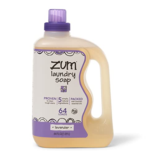 Indigo Wild Zum Clean Laundry Soap - Plant-Based, Cruelty-Free, Lavender Scent - 64 fl oz