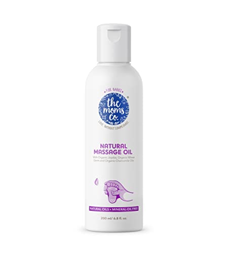 The Moms Co. Baby Massage Oil - Nourishing 10 Natural Oils, Hypoallergenic & Mild - 200ml