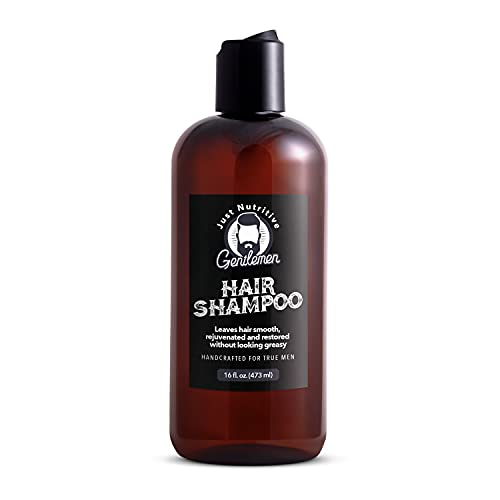 Just Nutritive Men's Shampoo - Strengthens & Smooths Hair, No Dyes or Chemicals - 12oz