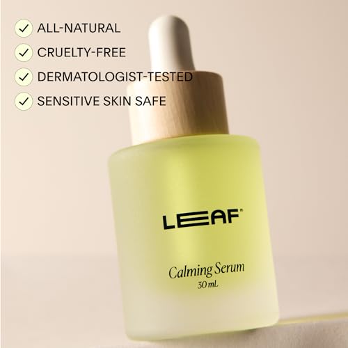 Leaf Shave Face Serum - Soothes Redness, Hydrates Skin, Vegan, Dermatologist-Tested - 1 fl oz