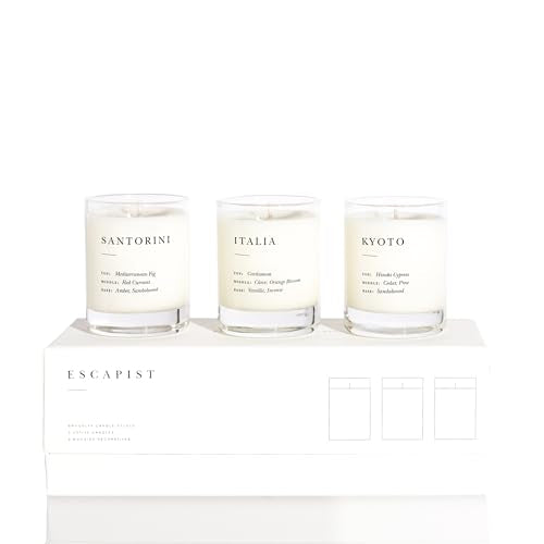 Brooklyn Candle Studio Votive Gift Set - Luxury Vegan Soy Candles, 70 Hour Burn - Set of 3