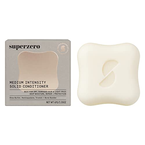 SUPERZERO Conditioner Bar - Hydrating, Bond Building, 100% Plastic-Free - 1 Bar = 1.5 Bottles