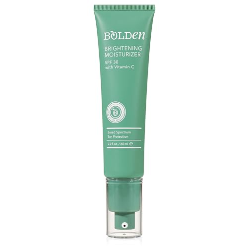 Bolden SPF 30 Face Moisturizer - Brightens Skin, Broad Spectrum UVA/UVB Protection - 2.0 FL Oz