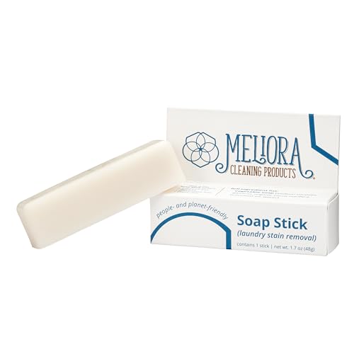 Meliora Soap Stick Stain Remover - Effective on Most Stains, Organic Ingredients - 3oz