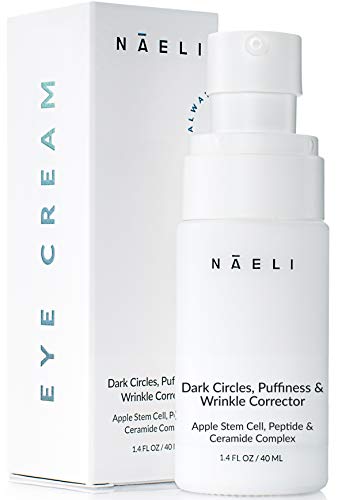 NAELI Eye Cream - Reduces Dark Circles, Puffiness & Wrinkles, Vegan Formula - 1.4 oz