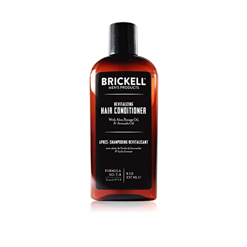 Brickell Men's Hair Conditioner - Restores Shine & Moisture, Organic Aloe & Avocado - 8oz