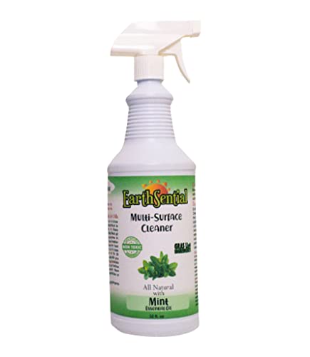 EarthSential Multi-Surface Cleaner - Natural Ingredients, Aromatherapy Benefits - Mint Scent