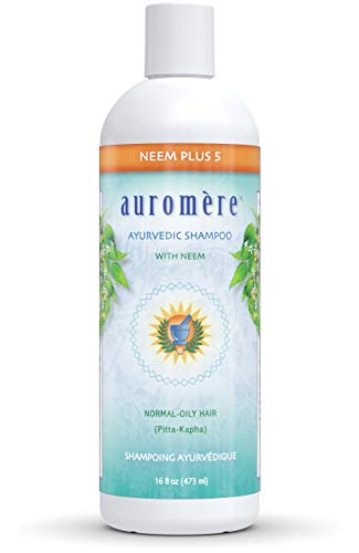 Auromere Ayurvedic Shampoo - Nourishes Hair with Neem & 5 Herbal Extracts, Vegan - 16 fl oz