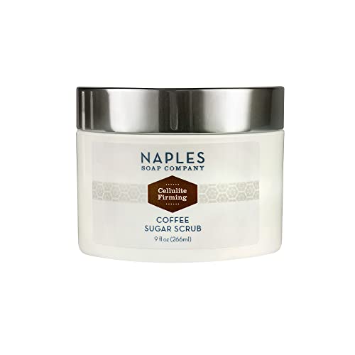 Naples Soap Company Body Scrub - Firming Coffee Exfoliant, Hydrating Oils - 9oz