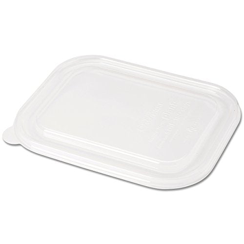World Centric Compostable PLA Lids - 100% Compostable, Gluten Free - Clear, 400/Carton