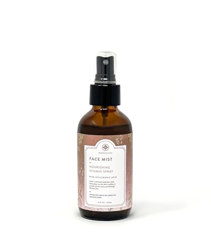 DERMAGLOVE Face Mist - Nourishing Hydration, Rose Water & Vitamins for All Skin Types - 4 fl oz