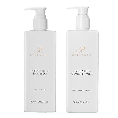 Bellagio Hair Care Set - Nourishing Shampoo & Conditioner, Natural Ingredients - 10 oz