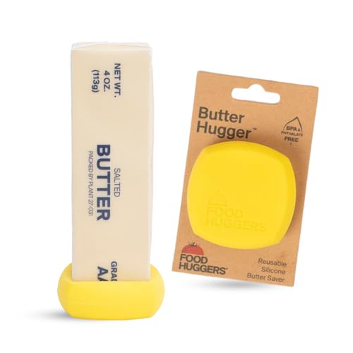 Food Huggers Butter Hugger - Airtight Seal for Fresh Butter, Zero Plastic, Compact Design