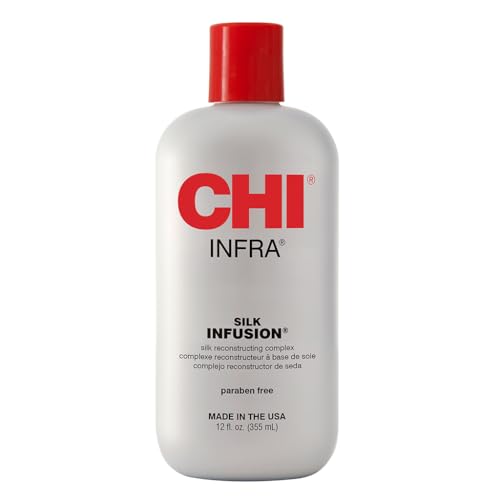 CHI Infra Silk Infusion Leave-In Conditioner - Strengthens & Protects All Hair Types - 12oz