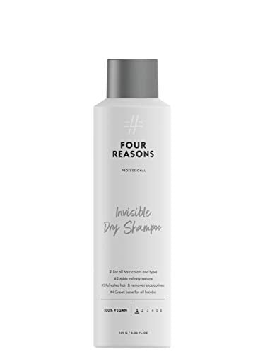 Four Reasons Invisible Dry Shampoo - Absorbs Oil, Adds Volume, Vegan - 8.5oz for All Hair Colors