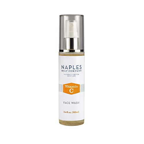 Naples Soap Company Face Cleanser - Brightens & Refines Skin with 15% Vitamin C - 3.4 oz