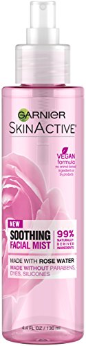 Garnier SkinActive Facial Mist Spray - Hydrating Rose Water, Refreshing & Soothing - 4.4 Fl Oz