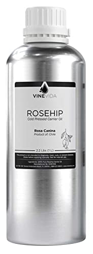 VINEVIDA Rosehip Carrier Oil - Pure, Vegan, Versatile for DIY & Skin Care - 32 oz