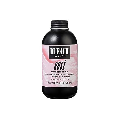 BLEACH LONDON Rose Color - Pastel Pink Hair Dye, Vegan & Cruelty-Free - 5.07 fl oz