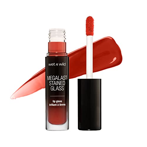 wet n wild Mega Last Lip Gloss - Long-Lasting Color, Vegan & Cruelty-Free - Reflective Kisses