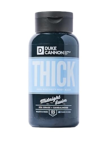 Duke Cannon Midnight Swim Body Wash - Exfoliating, Moisturizing, Natural Ingredients - 17.5oz