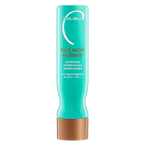 Malibu C Hard Water Wellness Conditioner - Moisture & Shine Boosting, Vegan Formula - 9oz